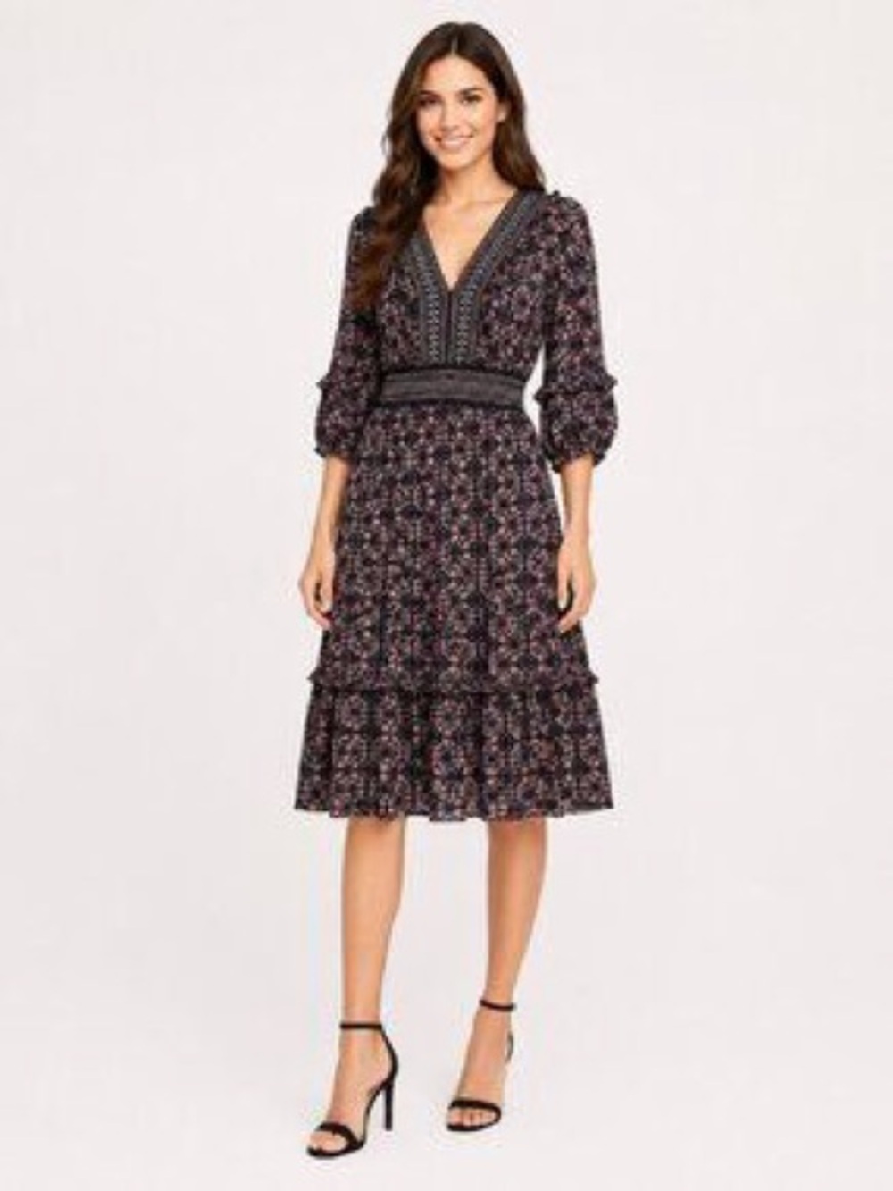 NWT Max studio blue floral dress